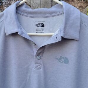 The North Face Gray Polo Shirt Flashdry